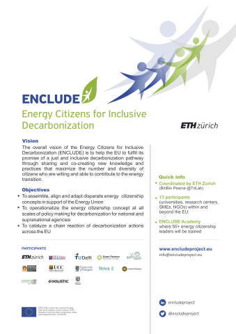 Poster on quick info about ENCLUDE