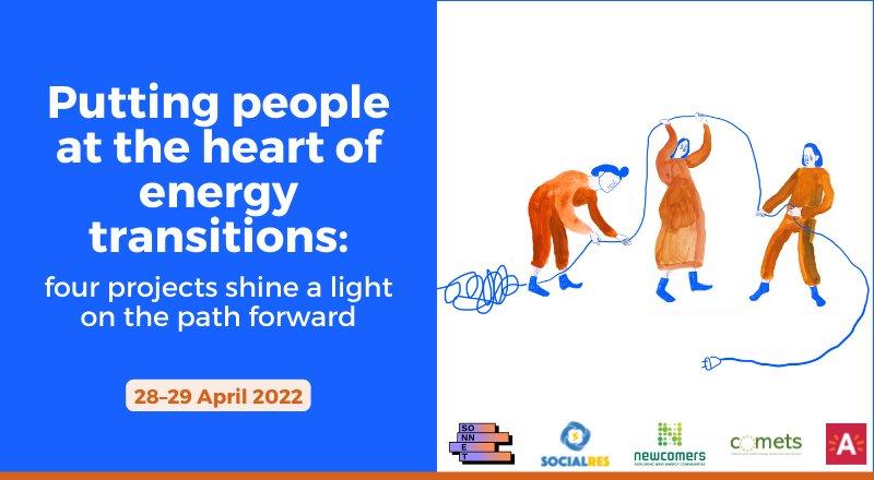 Poster of "Putting people at the heart of energy transitions" event